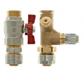 Комплект подключения к магистральному коллектору 2": с запорным и балансировочным клапанами для трубы 26х3. 54103-252526