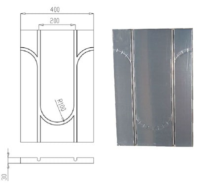 фольгированный элемент водяного теплого пола